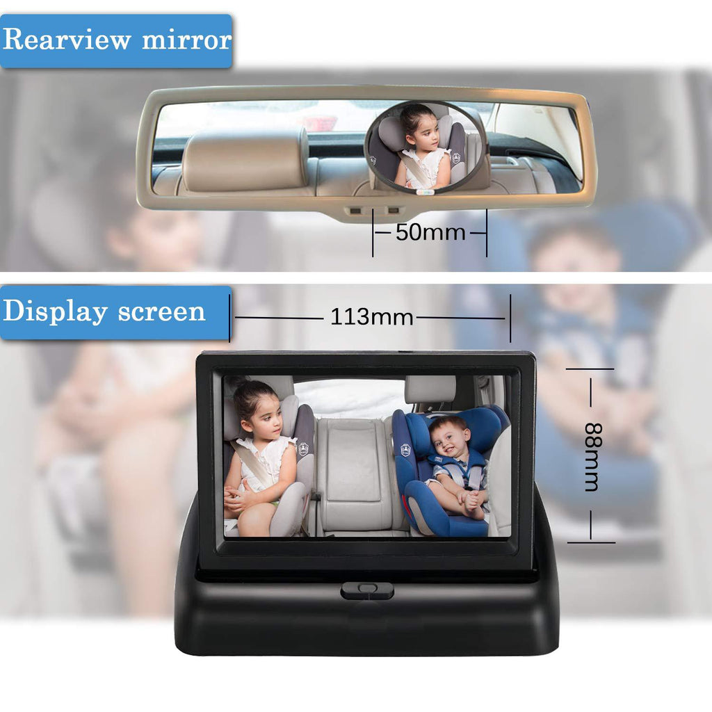 Portable Baby Monitor Screen for Clear Day and Night Viewing