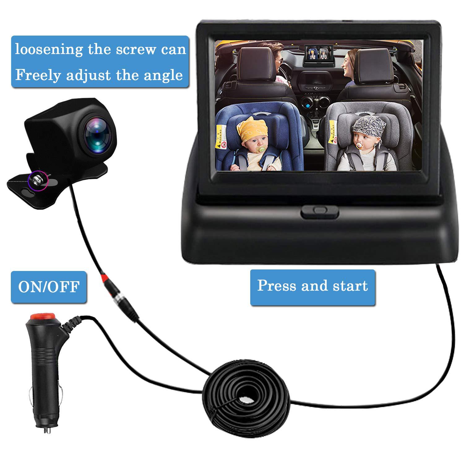 Portable Baby Monitor Screen for Clear Day and Night Viewing