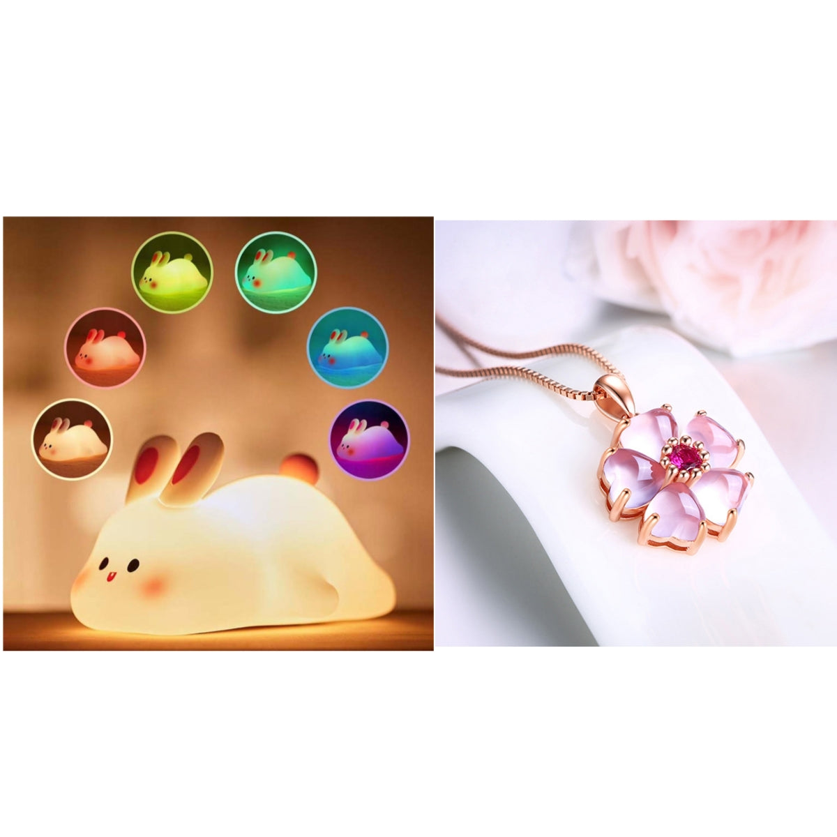 Soft Bunny Night Light for Gentle Bedtime Comfort