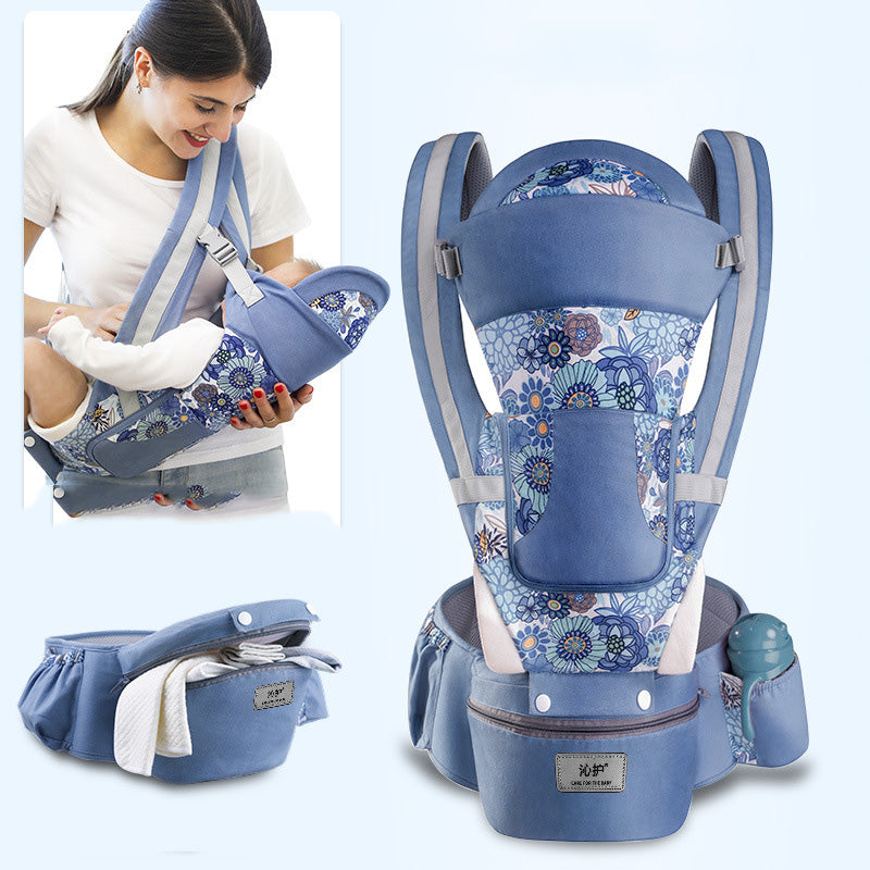 Ergonomic Baby Carrier with Hip Seat for Easy Carrying