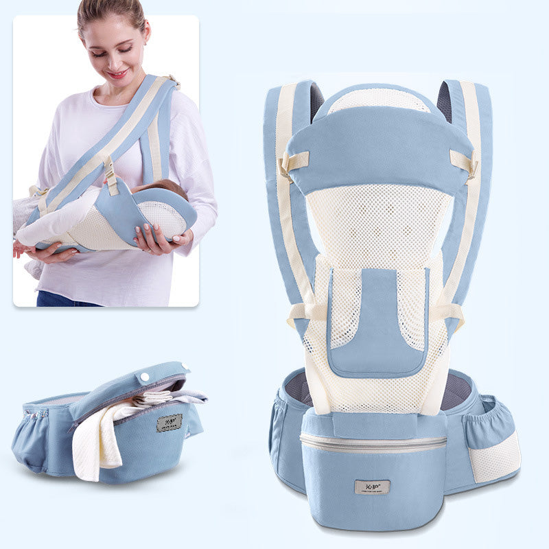 Ergonomic Baby Carrier with Hip Seat for Easy Carrying