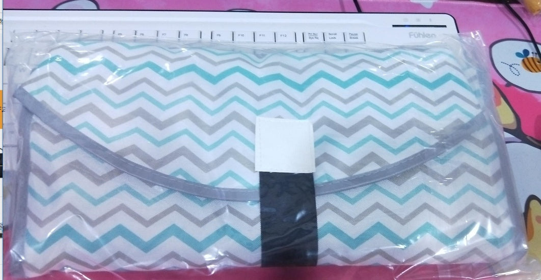 Foldable Diaper Changing Pad Clutch for On-the-Go Parents