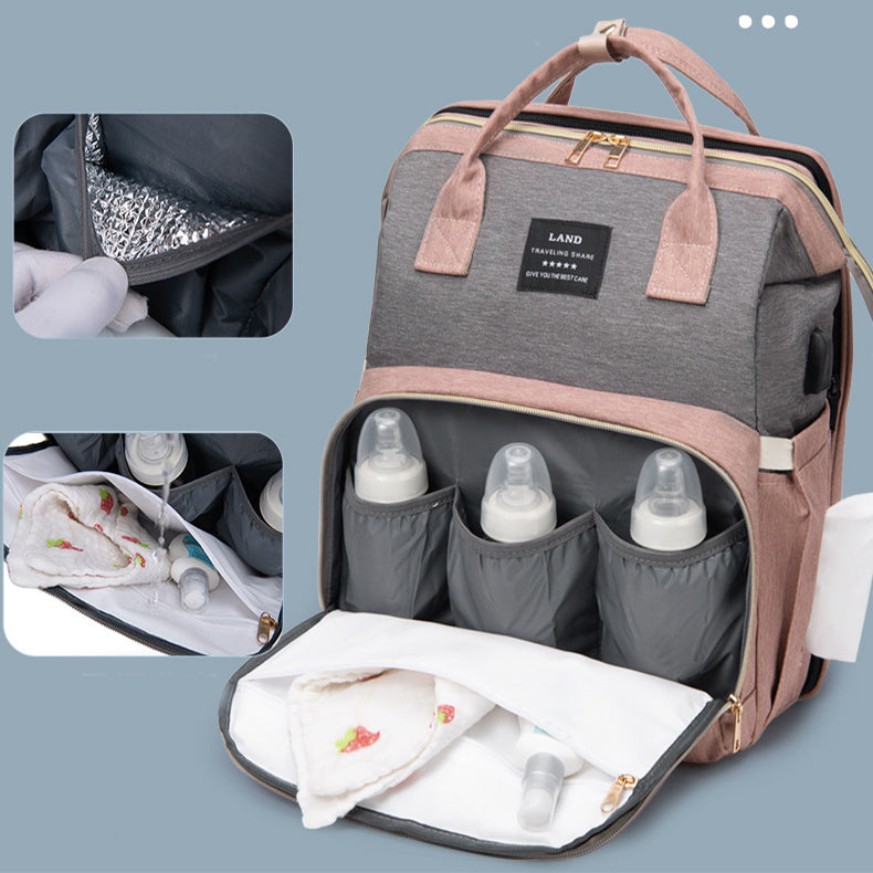 Stylish Mommy Diaper Bag Backpack for Easy Travel and Care