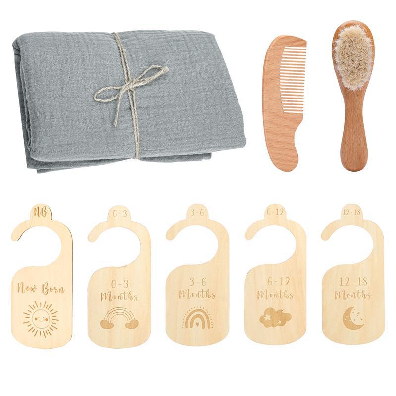 Baby Welcome Set Soft Towel & Gentle Brush