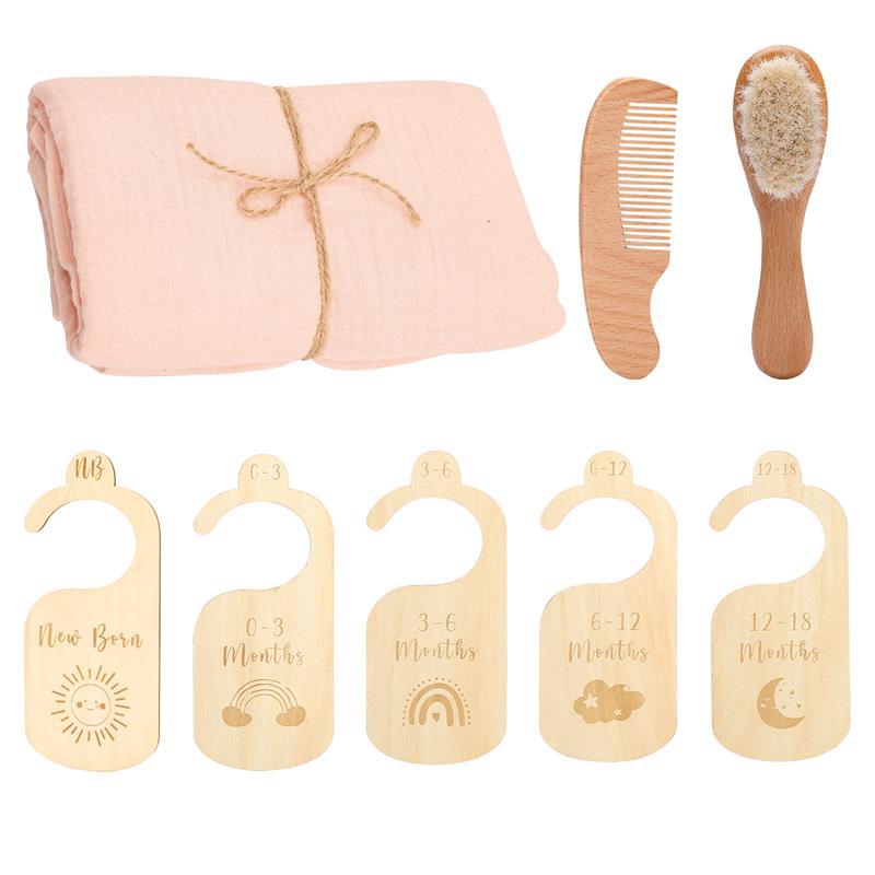 Baby Welcome Set Soft Towel & Gentle Brush