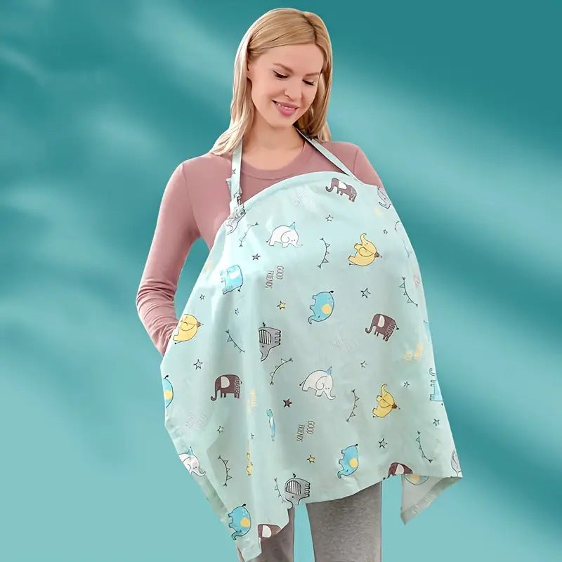 Breathable Multi-Use Nursing Cover for Moms On-the-Go