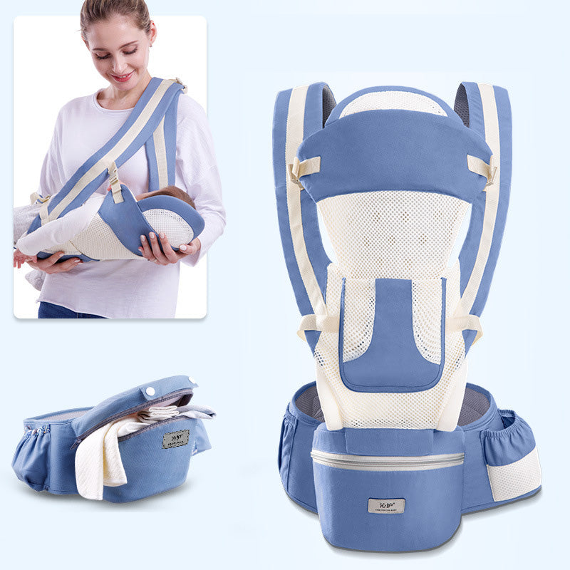 Ergonomic Baby Carrier with Hip Seat for Easy Carrying