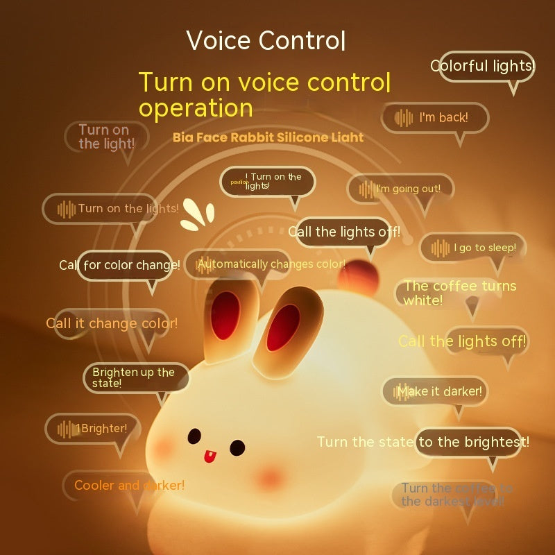 Soft Bunny Night Light for Gentle Bedtime Comfort