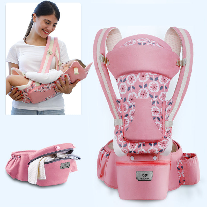 Ergonomic Baby Carrier with Hip Seat for Easy Carrying