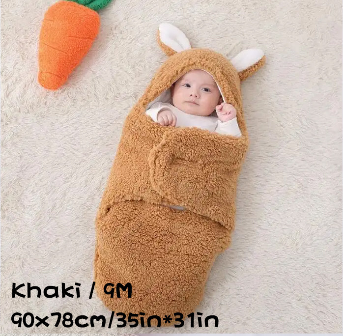 Warm Fleece Baby Swaddle Blanket for Peaceful Sleep
