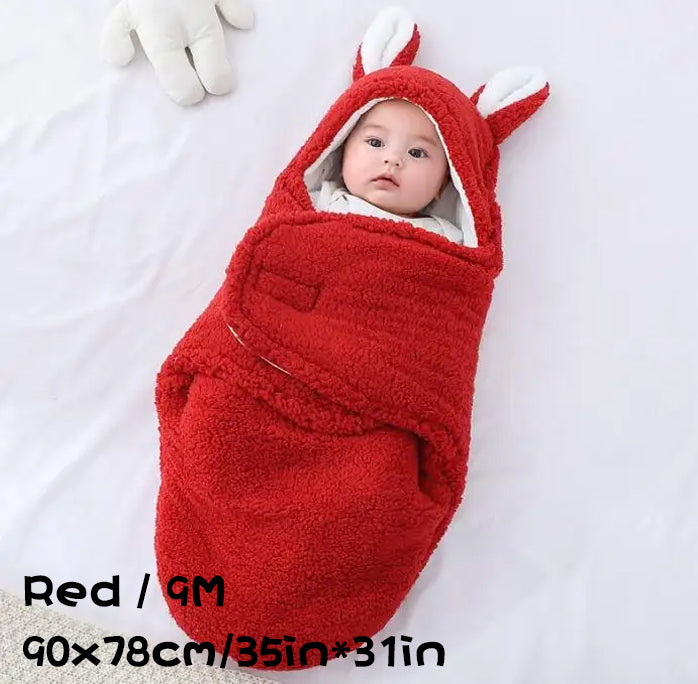 Warm Fleece Baby Swaddle Blanket for Peaceful Sleep