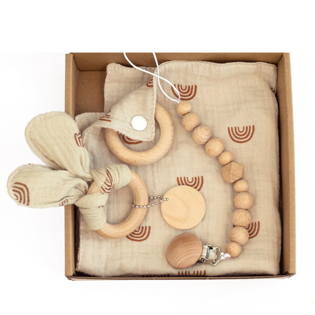 Baby Teething Toy Gift Set for Happy, Soothing Relief