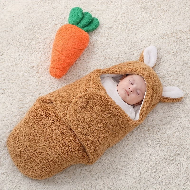 Warm Fleece Baby Swaddle Blanket for Peaceful Sleep