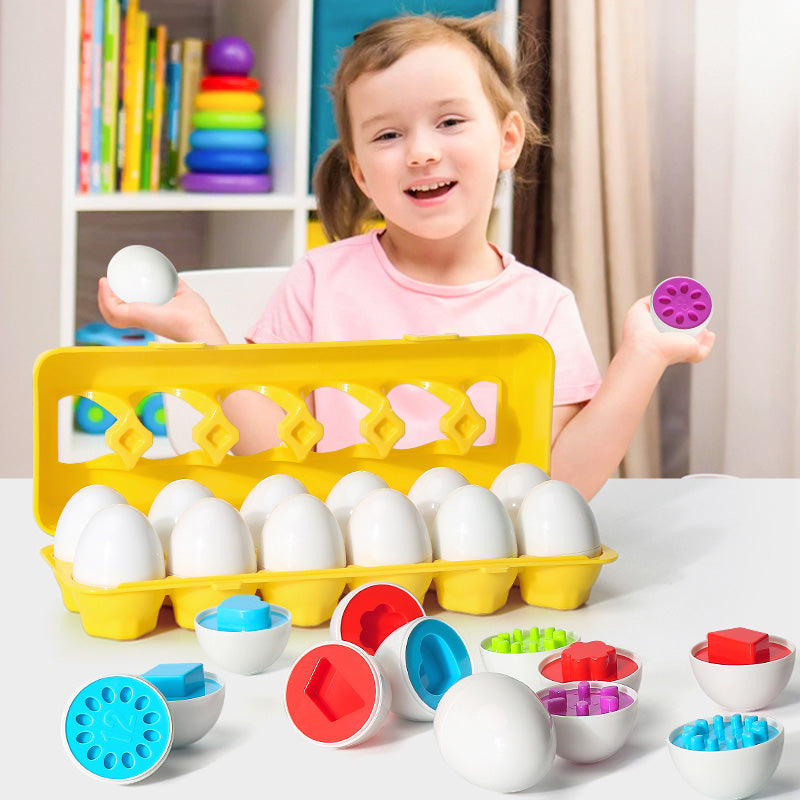 Montessori Egg Toy for Shape and Color Learning