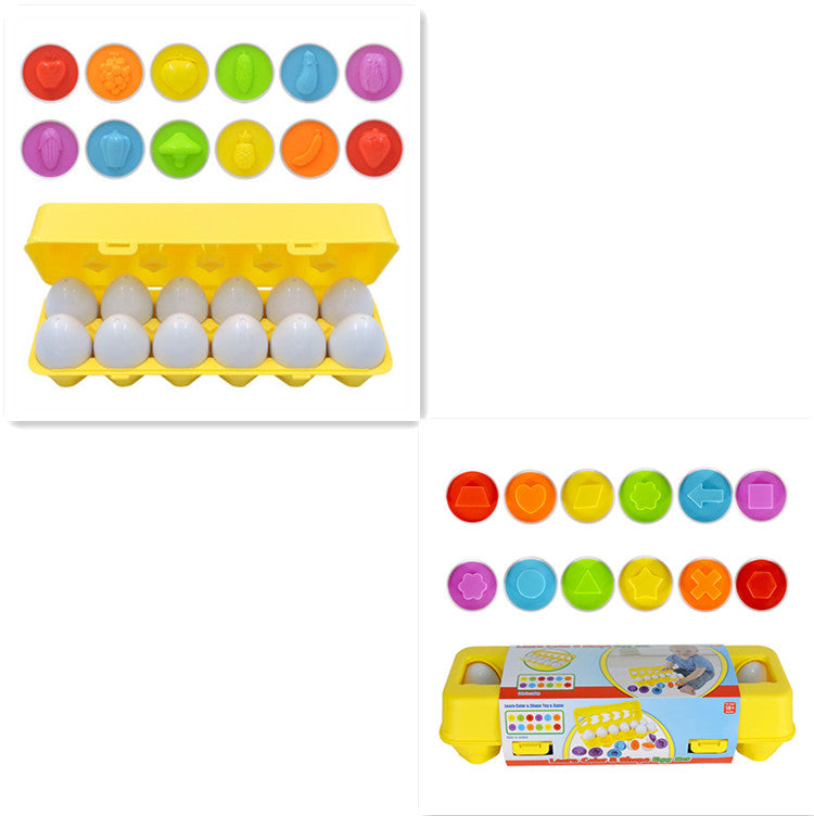 Montessori Egg Toy for Shape and Color Learning