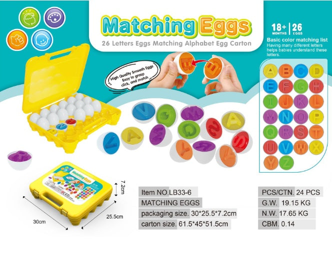 Montessori Egg Toy for Shape and Color Learning