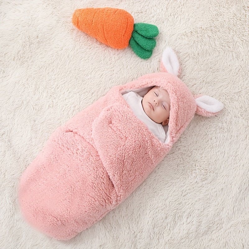 Warm Fleece Baby Swaddle Blanket for Peaceful Sleep