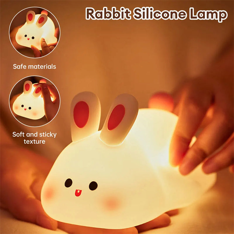 Soft Bunny Night Light for Gentle Bedtime Comfort