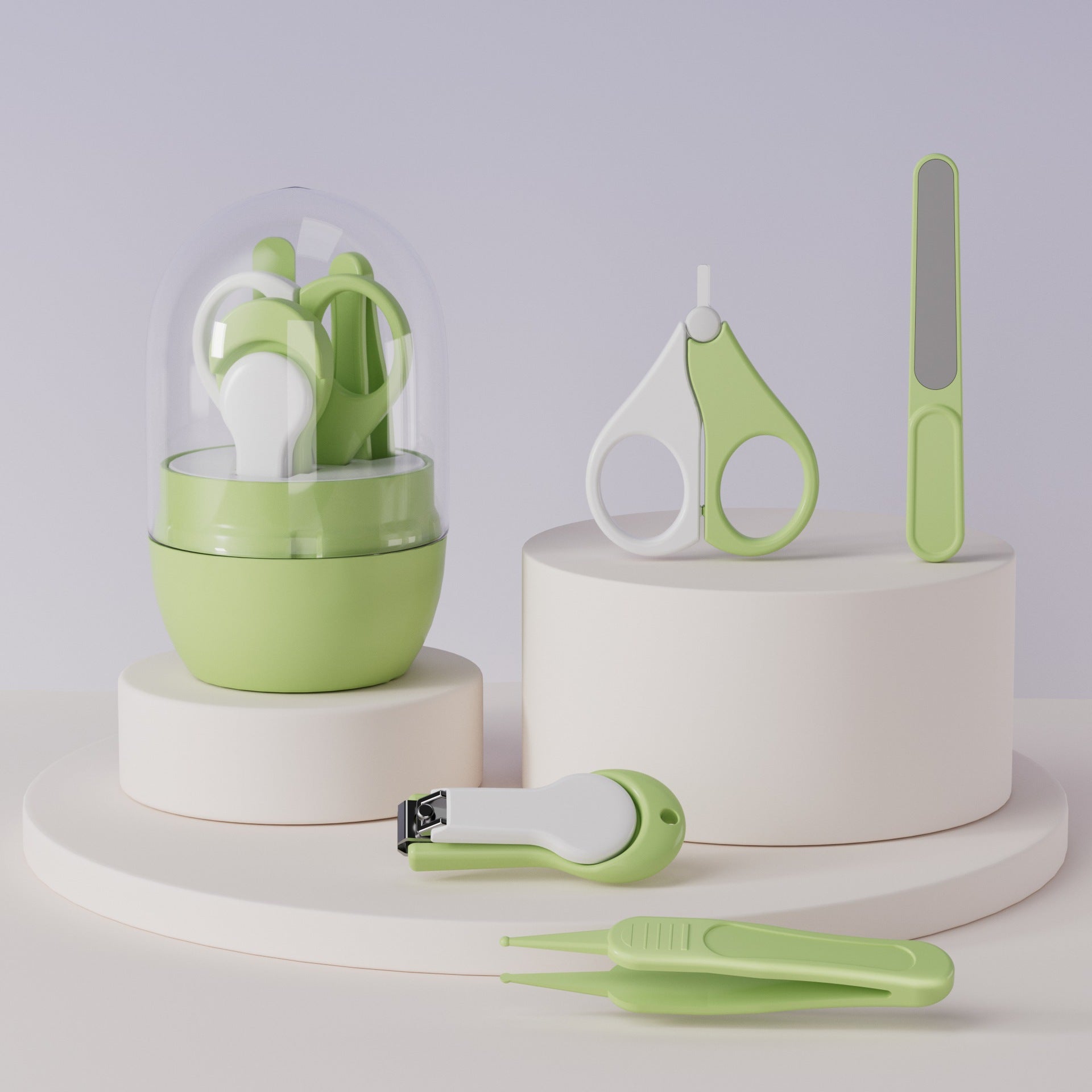 Cute 4-in-1 Baby Nail Care Kit for Safe Grooming