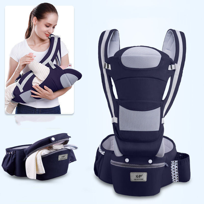 Ergonomic Baby Carrier with Hip Seat for Easy Carrying