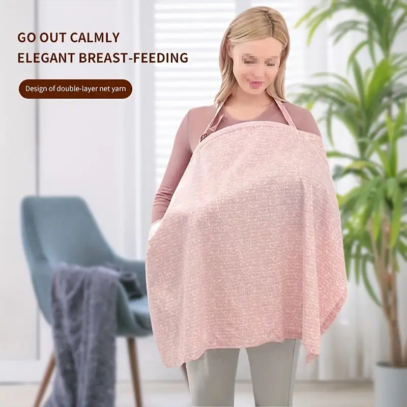 Breathable Multi-Use Nursing Cover for Moms On-the-Go