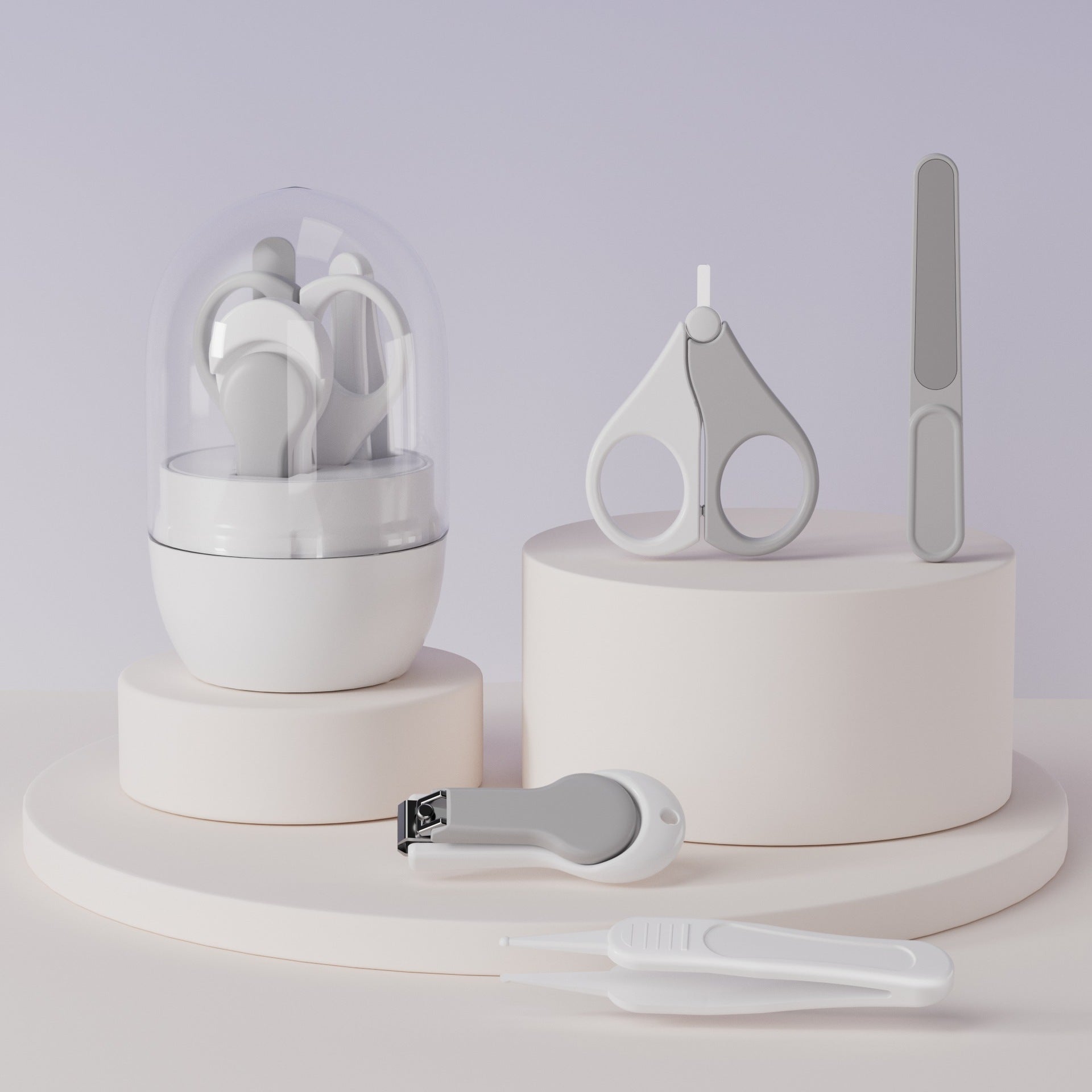 Cute 4-in-1 Baby Nail Care Kit for Safe Grooming