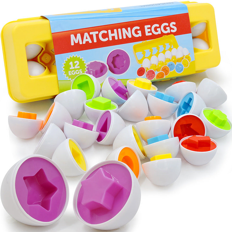 Montessori Egg Toy for Shape and Color Learning