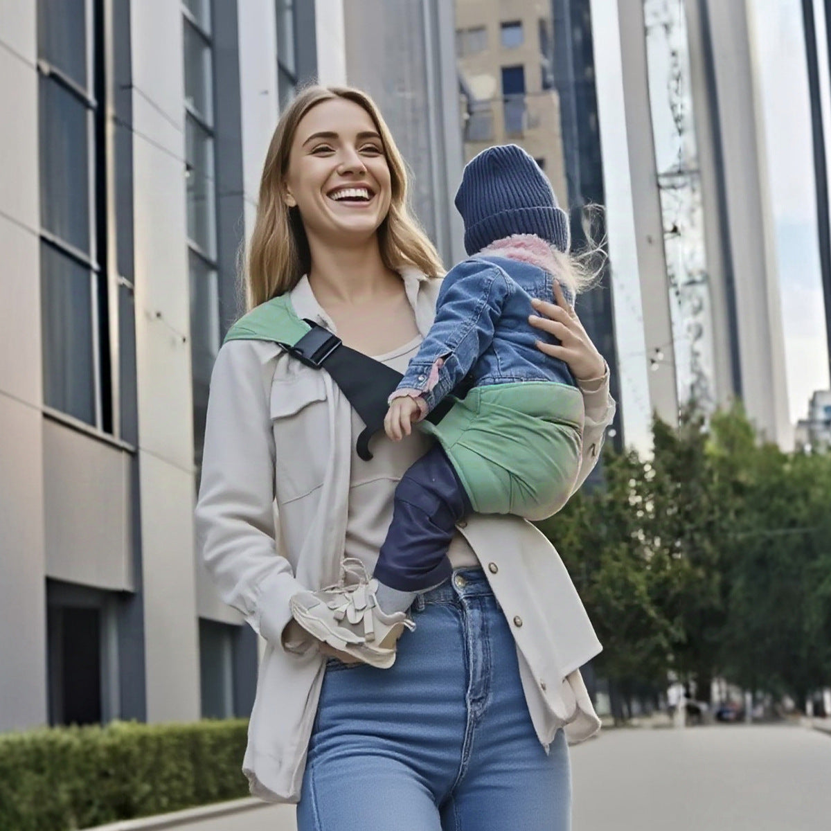 Comfortable Baby Carrier with Nursing Cover for Moms