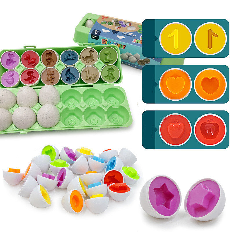 Montessori Egg Toy for Shape and Color Learning