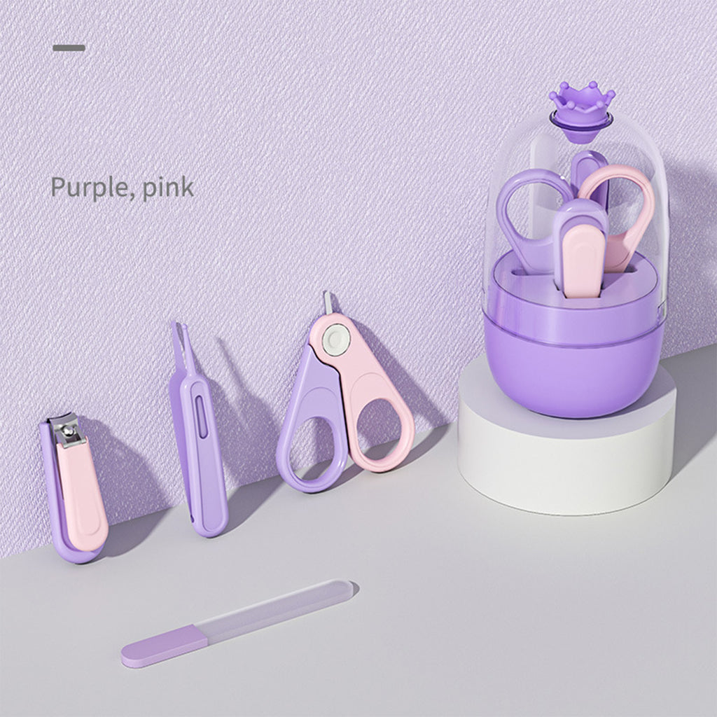 Cute 4-in-1 Baby Nail Care Kit for Safe Grooming