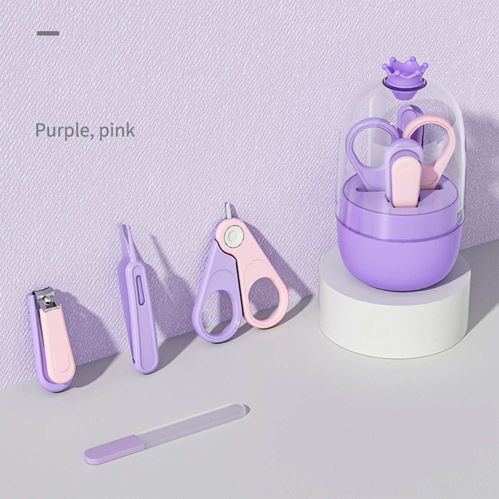 Cute 4-in-1 Baby Nail Care Kit for Safe Grooming