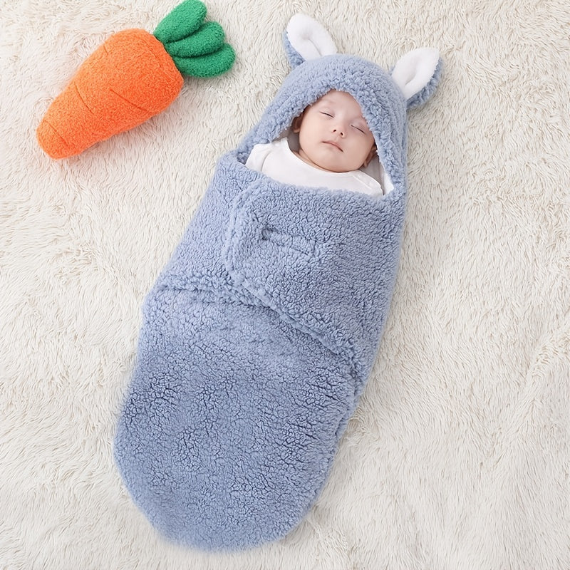 Warm Fleece Baby Swaddle Blanket for Peaceful Sleep