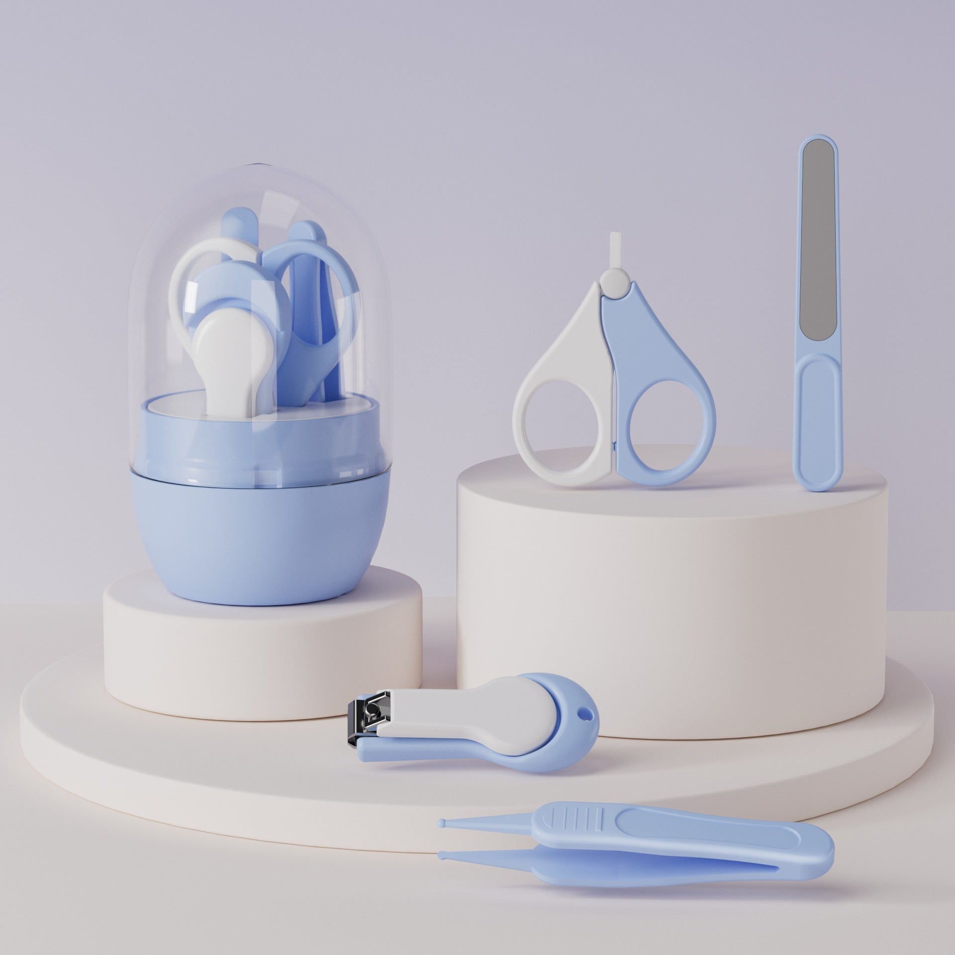Cute 4-in-1 Baby Nail Care Kit for Safe Grooming