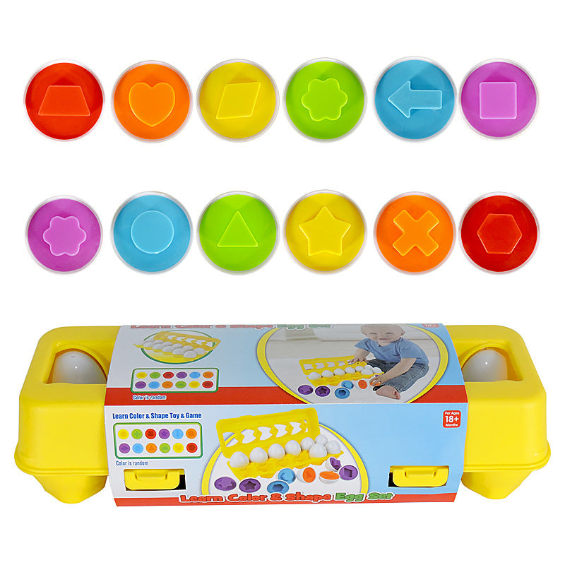 Montessori Egg Toy for Shape and Color Learning