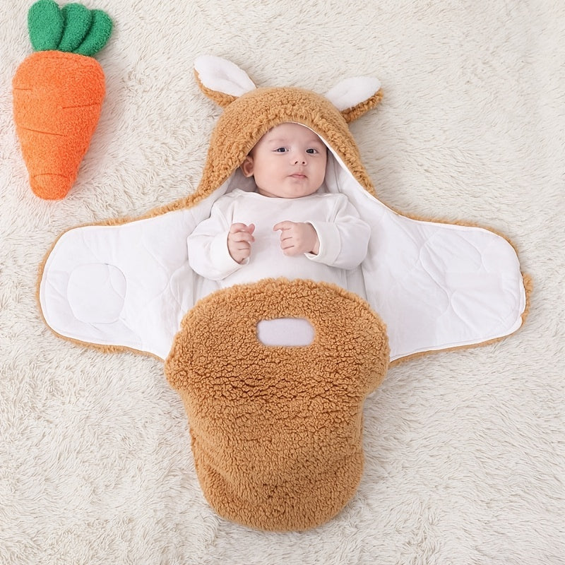 Warm Fleece Baby Swaddle Blanket for Peaceful Sleep