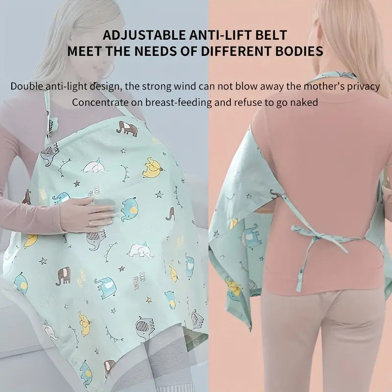 Breathable Multi-Use Nursing Cover for Moms On-the-Go